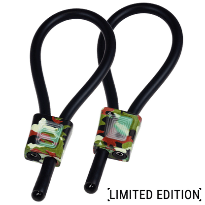 Anneau Pénien Electrastim Prestige ElectraLoops avec Crochets Réglables Noir/Camouflage
