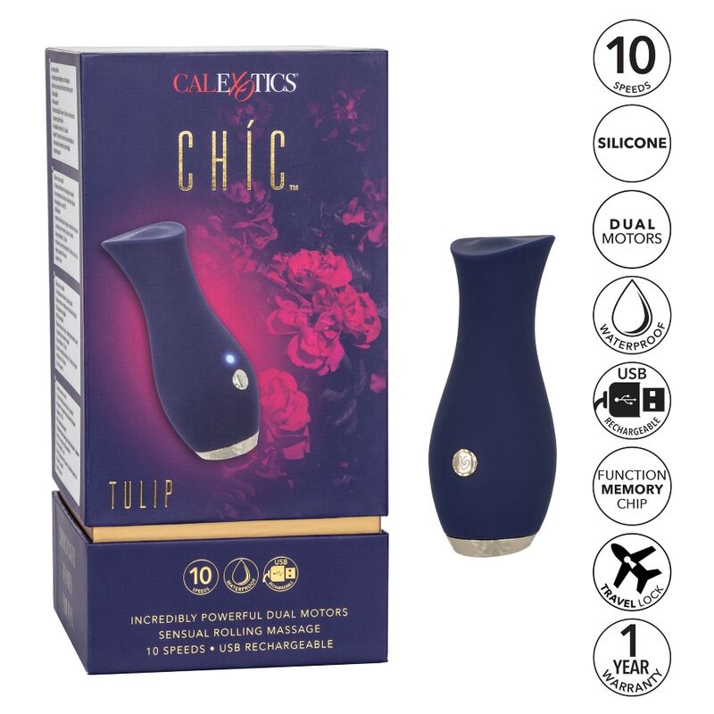 Calex chic tulipe masseur - bleu
