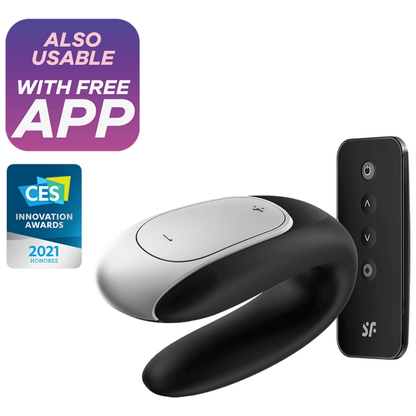 Vibratore telecomndato - Satisfyer Double fun nero