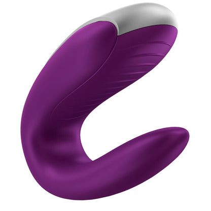 Vibratore telecomndato - Satisfyer Double fun viola