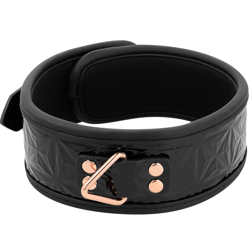 Begme black edition premium collare in pelle vegana