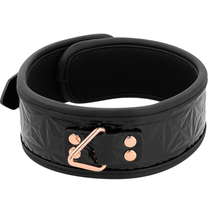 Begme black edition premium collare in pelle vegana