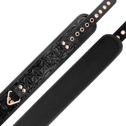 Begme black edition premium collare in pelle vegana