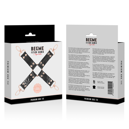 Hog tie in pelle vegan begme black edition