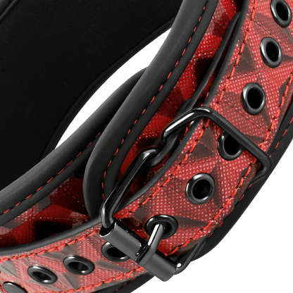 Collana in pelle vegan begme red edition