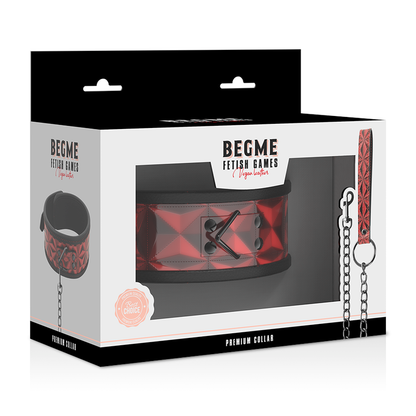 Collana in pelle vegan begme red edition