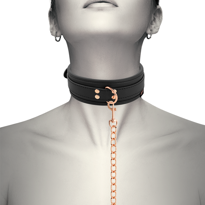 Coquette fantasy vegan leather collar