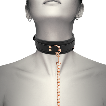 Coquette fantasy vegan leather collar