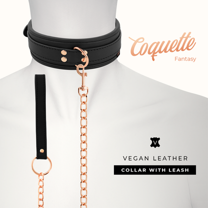 Coquette fantasy vegan leather collar