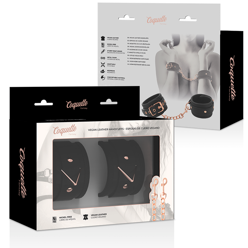 Coquette fantasy vegan leather handcuffs
