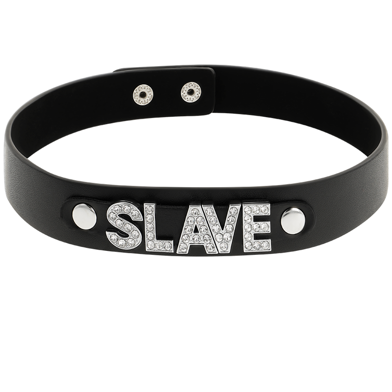 Coquette hand crafted choker vegan leather  - slave