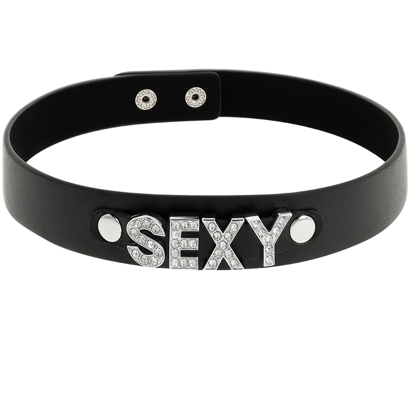 Coquette hand crafted choker vegan leather  - sexy