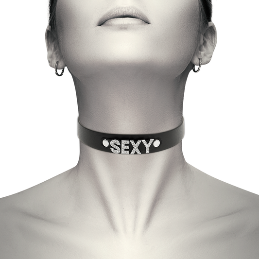 Coquette hand crafted choker vegan leather  - sexy