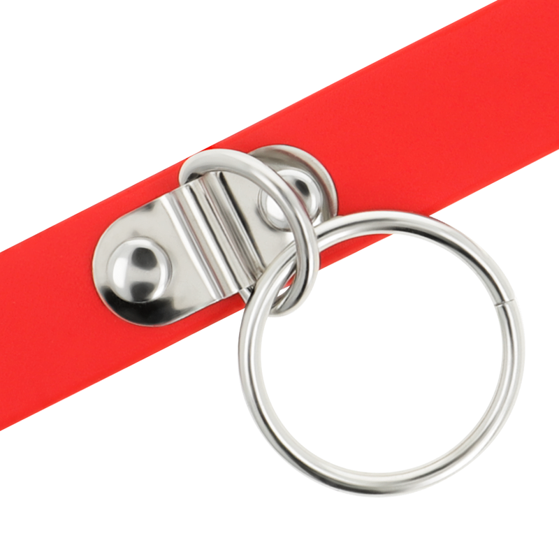 Coquette hand crafted choker fetish - red