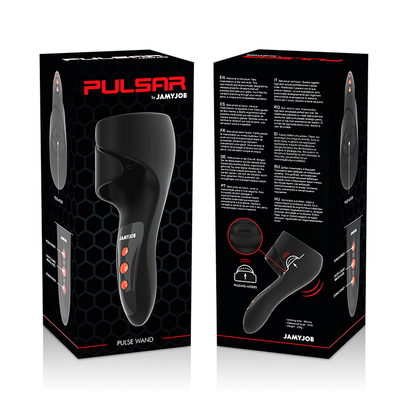 Masturbateur masculin - Jamyjob Pulsar avec vibration noir