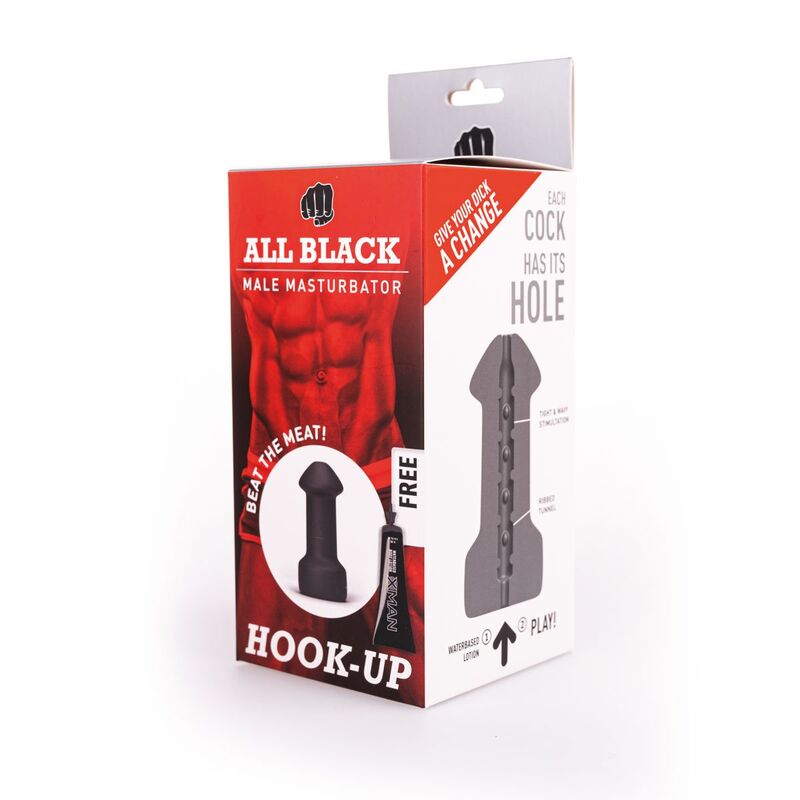 Masturbateur pour homme - All black hook-up noir