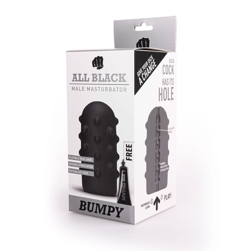 Masturbateur homme - All black bumpy noir