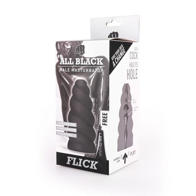 Masturbatore da uomo - All black flick nero