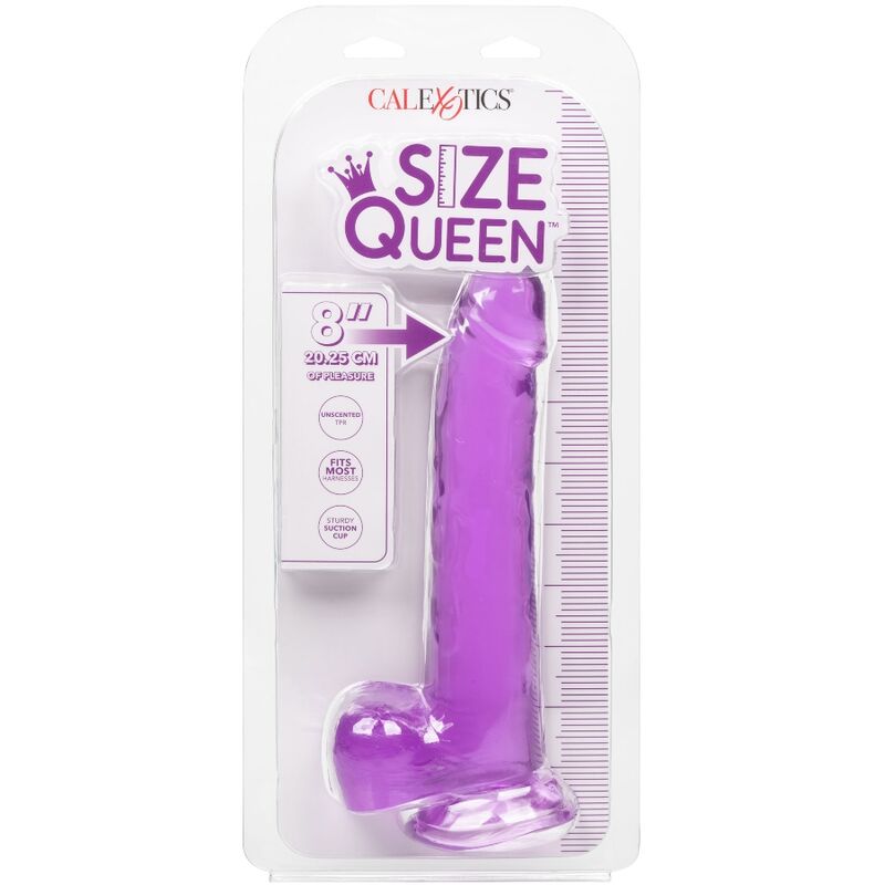 Dildo regina dimensioni calex - viola 20,3 cm