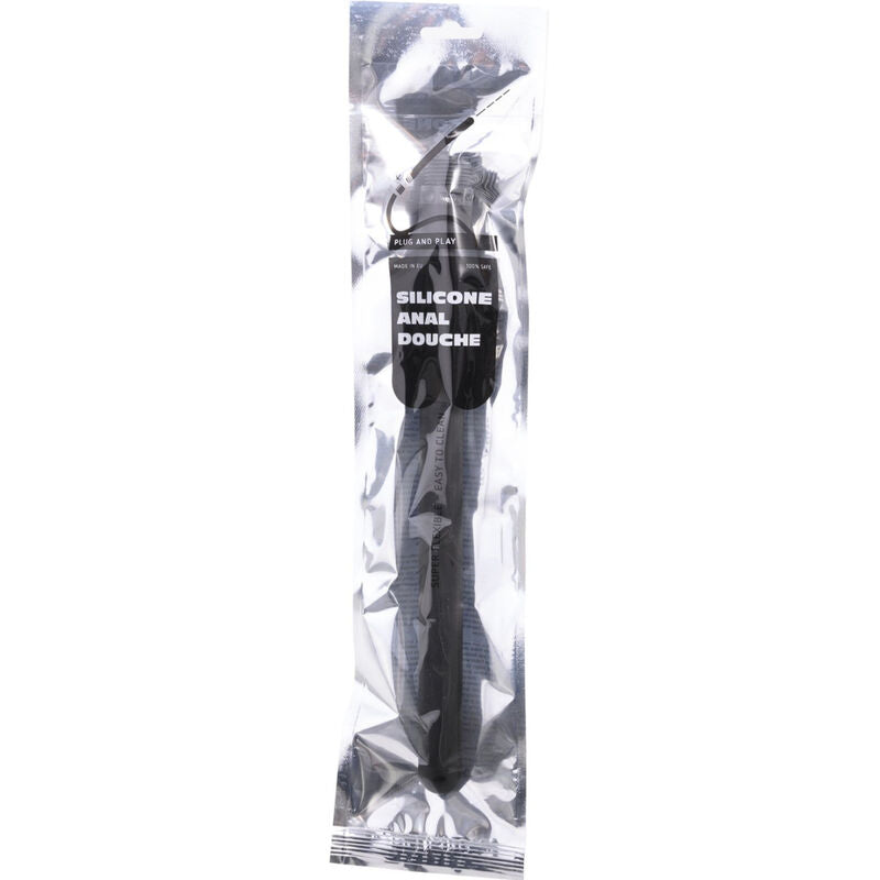 Doccia anale in silicone tutto nero 27cm