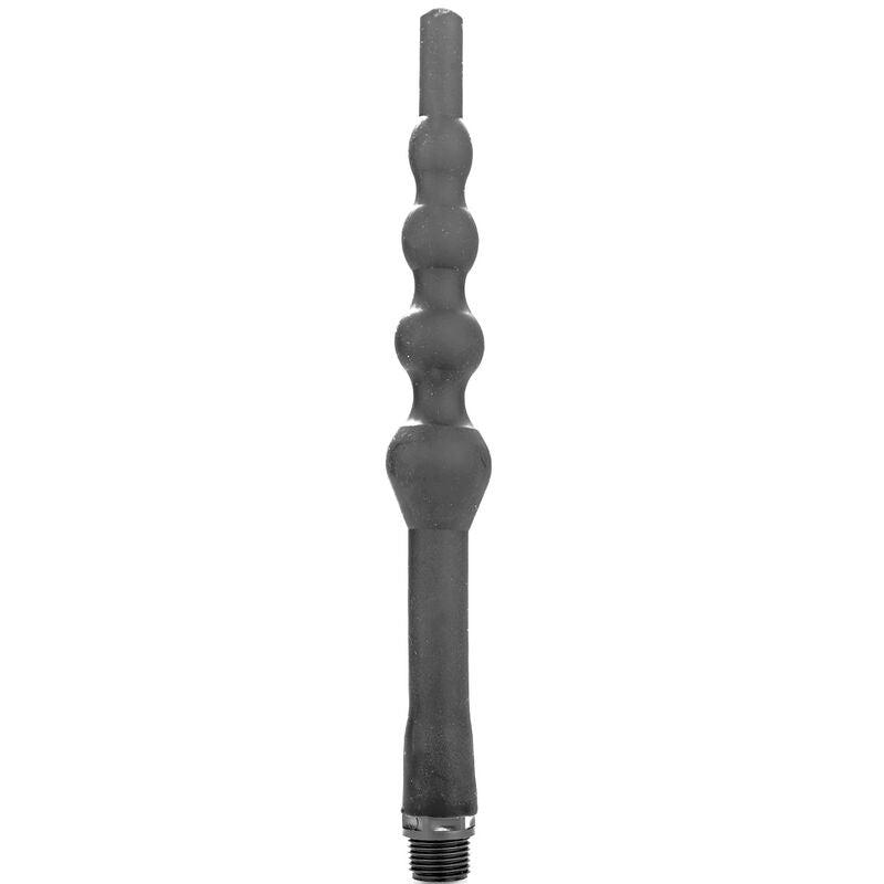 Doccia anale in silicone con perline tutto nero 27cm