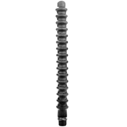 All black mega ripple doccia anale in silicone 28.5cm