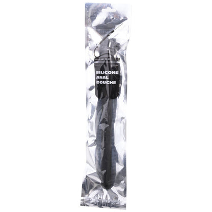 All black mega ripple doccia anale in silicone 28.5cm