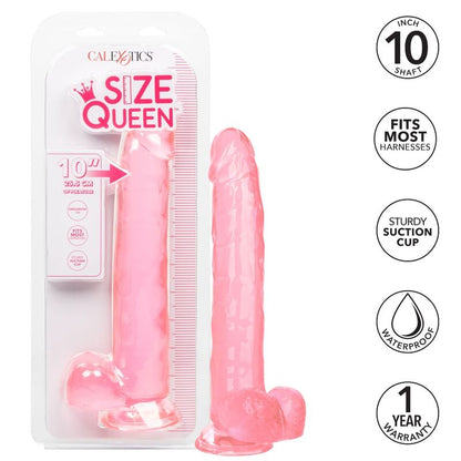 Dildo regina dimensioni calex - rosa 25,5 cm