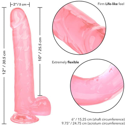 Dildo regina dimensioni calex - rosa 25,5 cm