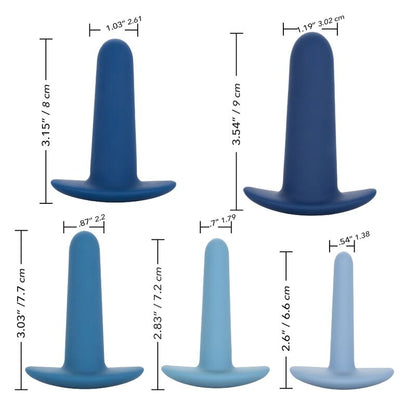 Anal toys Calex Tanal training set 5 pezzi Blu