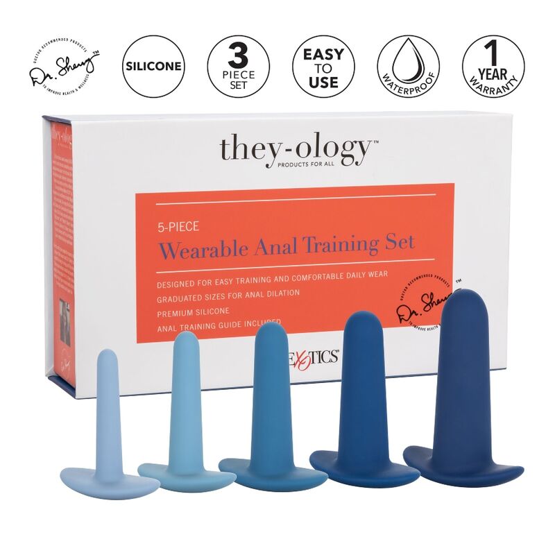 Anal toys Calex Tanal training set 5 pezzi Blu