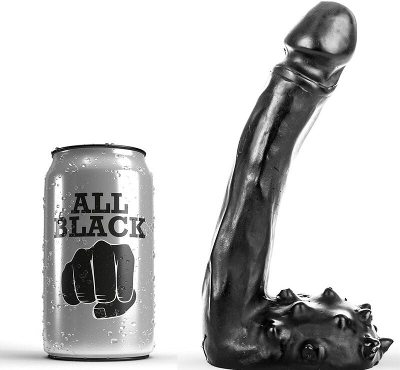 Dildo tutto nero 19cm