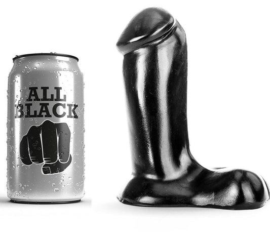 Dildo tutto nero realistico 14 cm