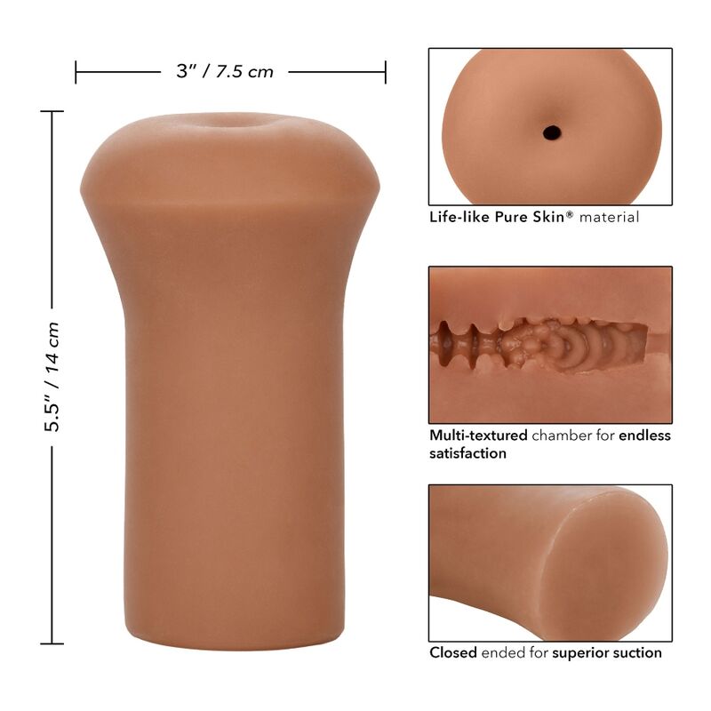 Masturbatore da uomo - Calex boundless ano marrone chiaro