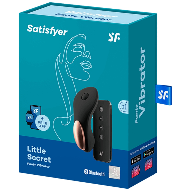 Vibratore clitoride - Satisfyer little secret con telecomando nero