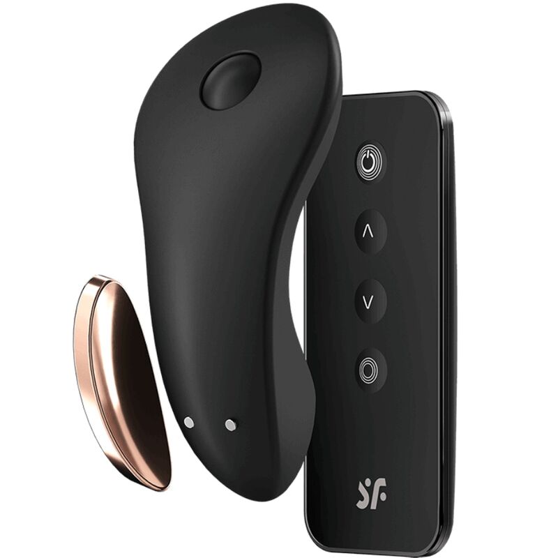 Vibratore clitoride - Satisfyer little secret con telecomando nero