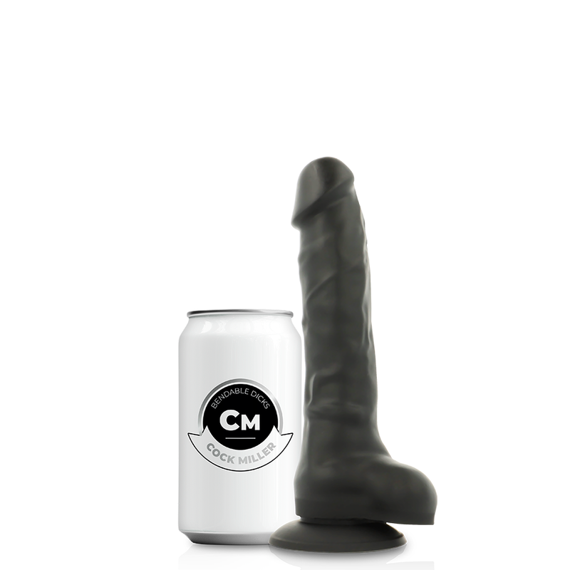 Gode ceinturon Dildo Cock Miller noir 18cm