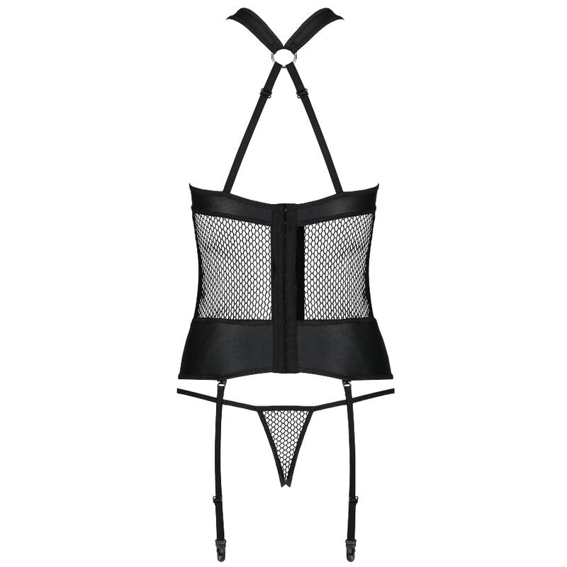 Passion Amanda corset simili cuir S/M