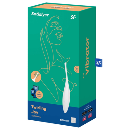 Satisfyer twirling joy clit punta stimolante - bianco