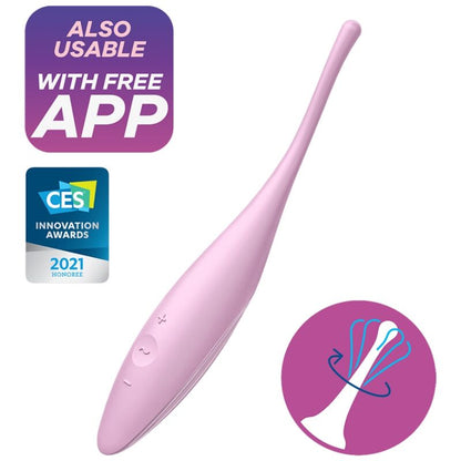Satisfyer twirling joy clit tip stimolante - rosa