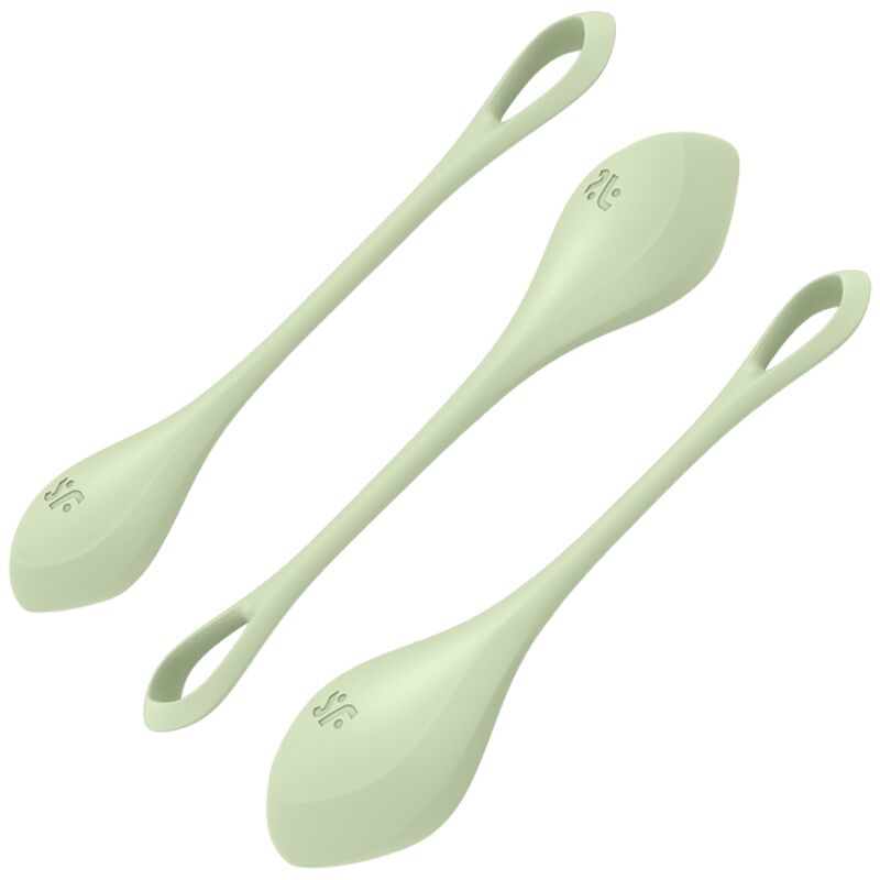 Coni vaginali Satisfyer Set yoni power 2 verde