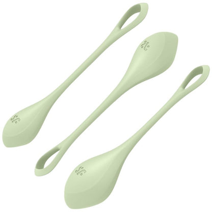 Coni vaginali Satisfyer Set yoni power 2 verde