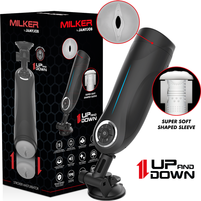 Masturbateur homme - Jamyjob milker up and down noir