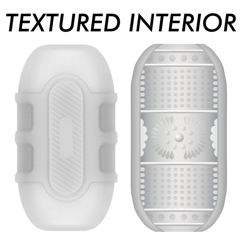 Masturbateur pour hommes - Jamyjob double masturbateur turbo blanc