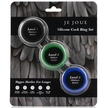 Set anelli per gallo in silicone je joue
