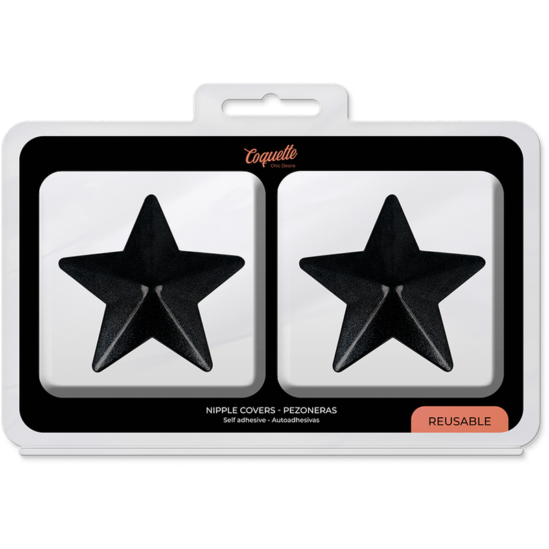 Coquette chic desire copricapezzi - black stars