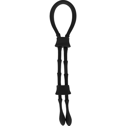 Anello per il pene Ohmama Cord-cock e testicoli nero