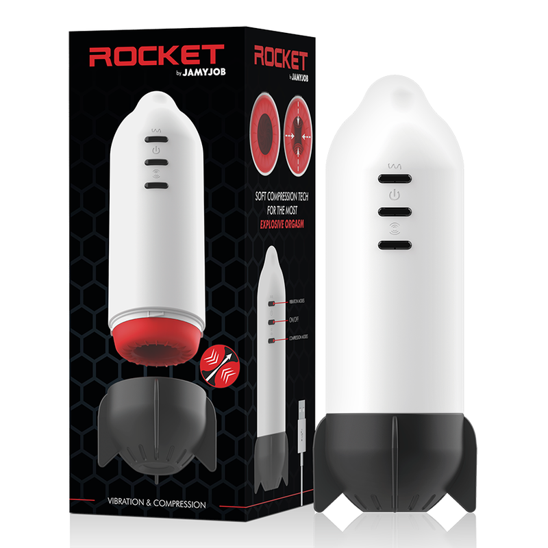 Masturbateur masculin - Jamyjob rocket contraction et vibration