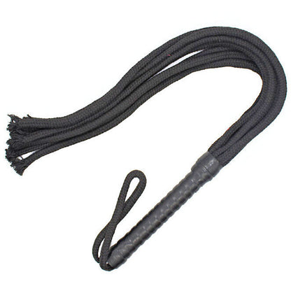 Fouet Ohmama Flogger en Corde Noire