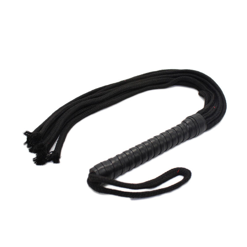 Fouet Ohmama Flogger en Corde Noire